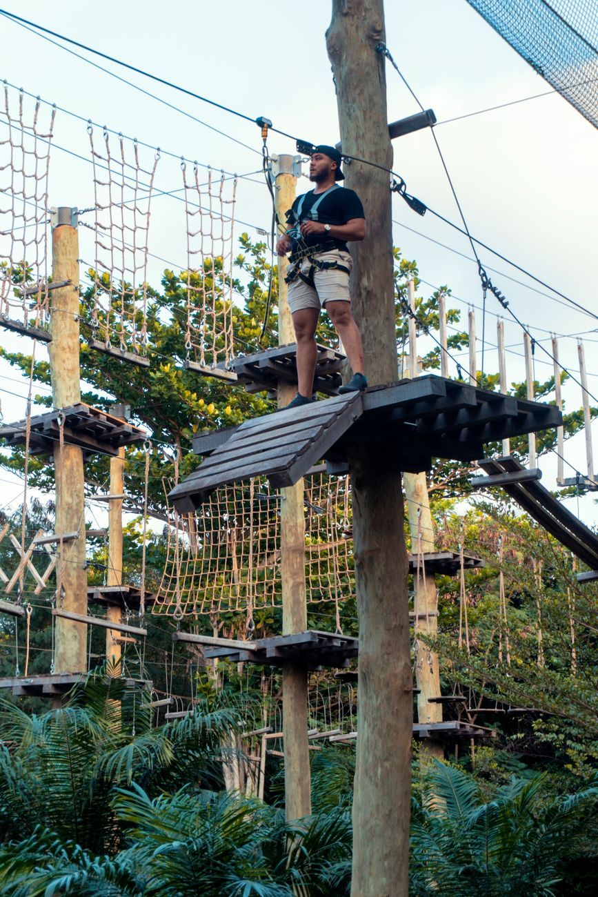 adult rope parks, adventure parks, aerial obstacle courses, zip lines, outdoor recreation, adrenaline activities, high ropes course, team building outdoors, active leisure, climbing challenges