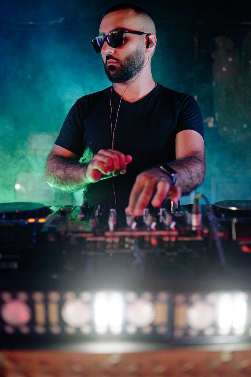 DJ setup from scratch, beginner DJ gear, DJ mixer, DJ turntables, DJ controller, audio interface, studio monitors, DJ headphones, DJ software, home DJ setup