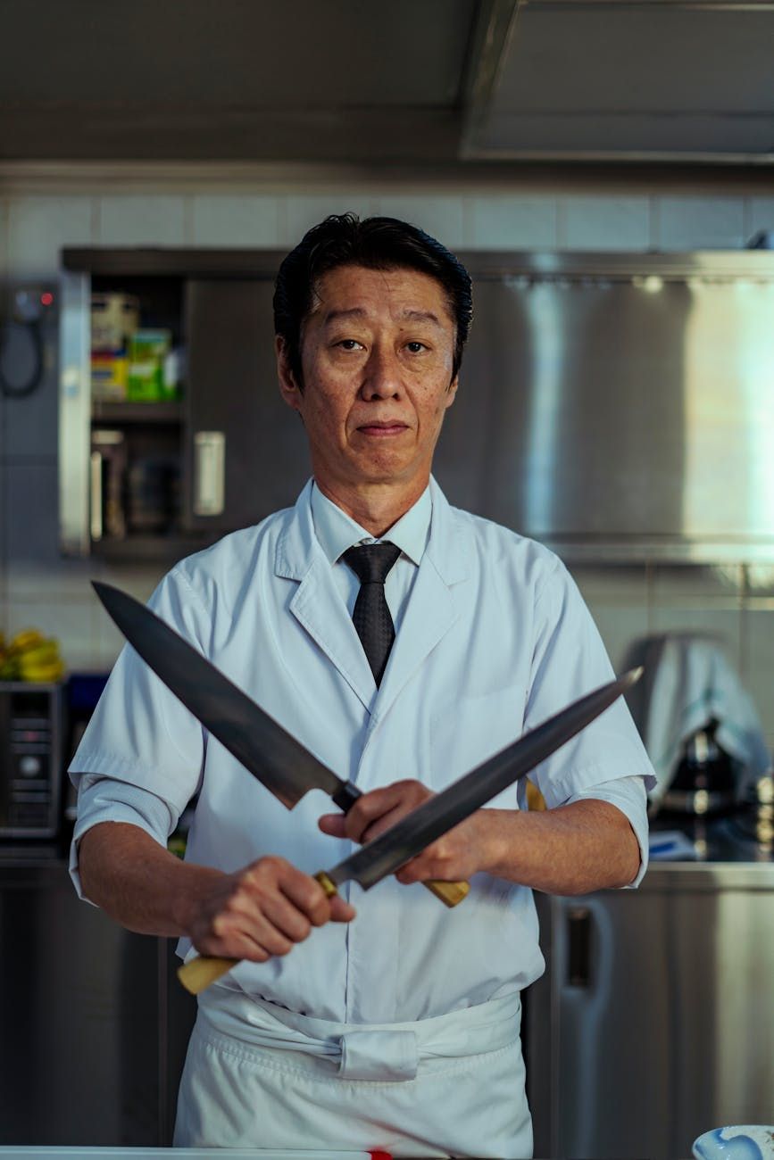 Japanese knives, Japanese kitchen knives, modern kitchen trends, Japanese chef knives, Santoku knife, Gyuto knife, premium kitchen tools, Japanese craftsmanship, sharp kitchen knives, cooking essentials