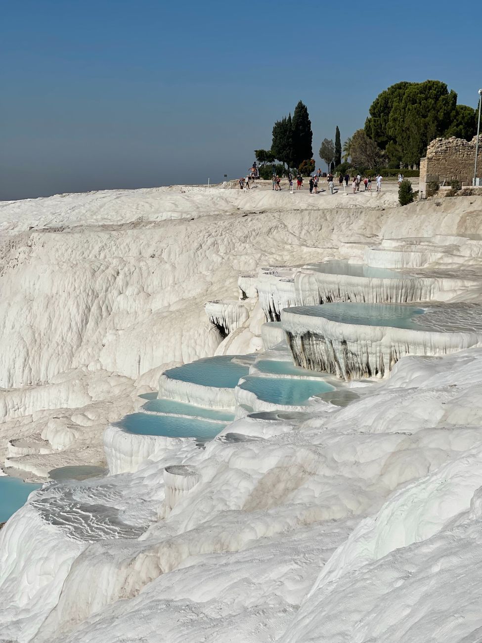 Pamukkale, Turkey travel, Pamukkale travertines, natural terraces, thermal springs Turkey, UNESCO World Heritage, white travertine pools, Denizli attractions, hot springs Pamukkale, Turkey sightseeing